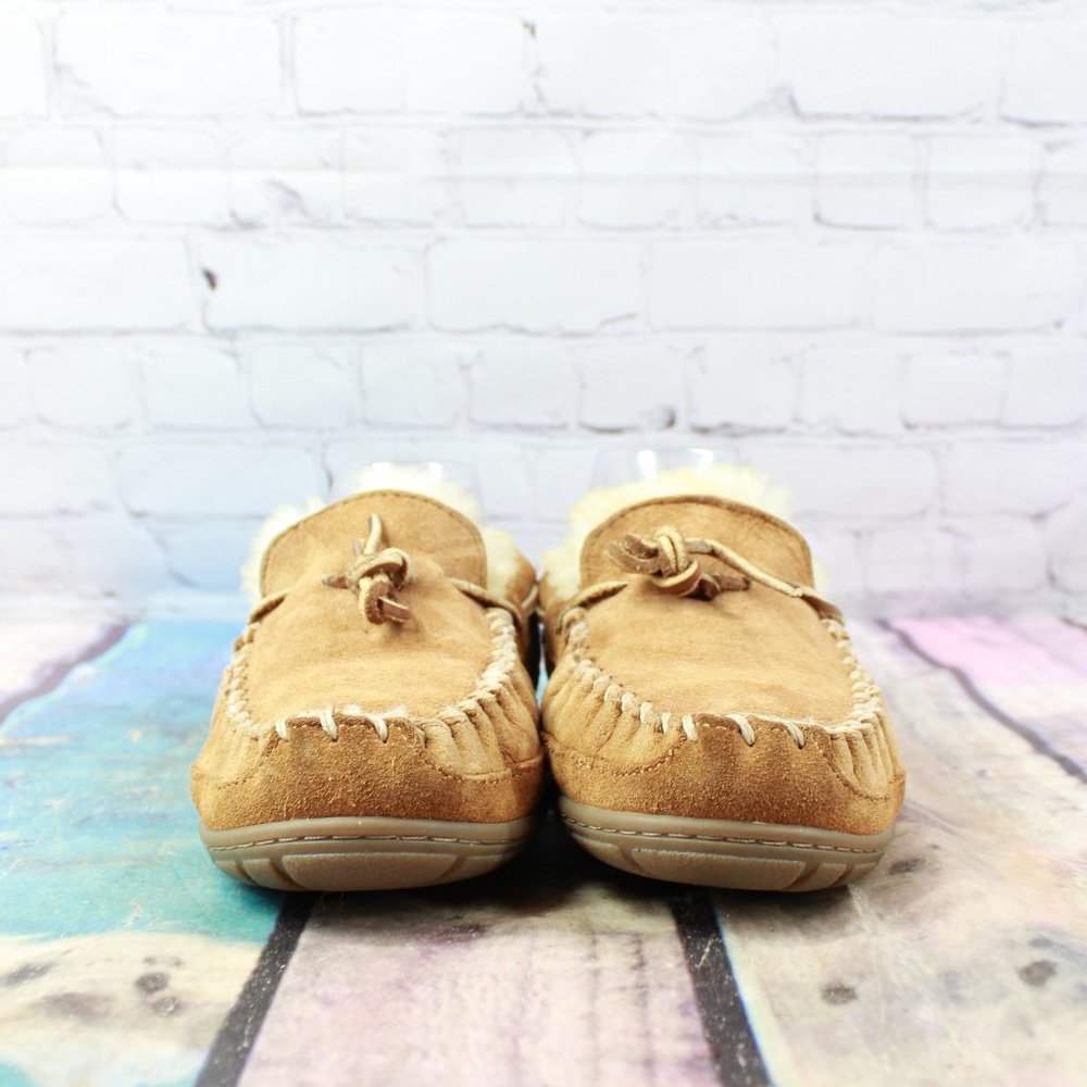 LL BEAN Lined Wicked Good Moc Slippers Size 7 M - Picture 4 of 9